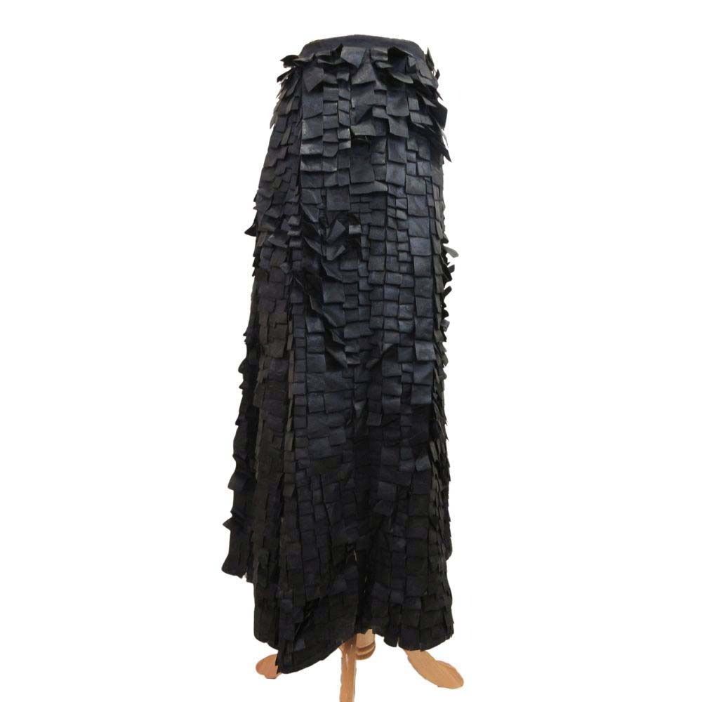 Dior Sample Silk Organdy Long Skirt Wrap Black 36 — view 4