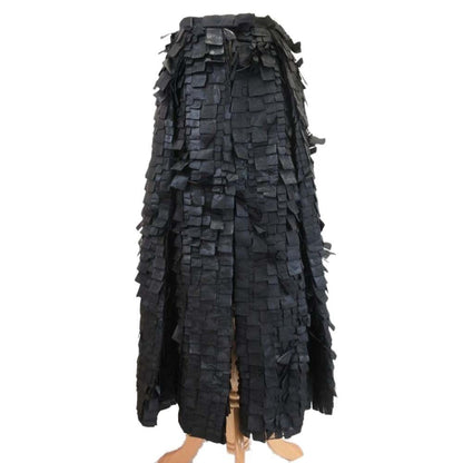 Dior Sample Silk Organdy Long Skirt Wrap Black 36 — view 3