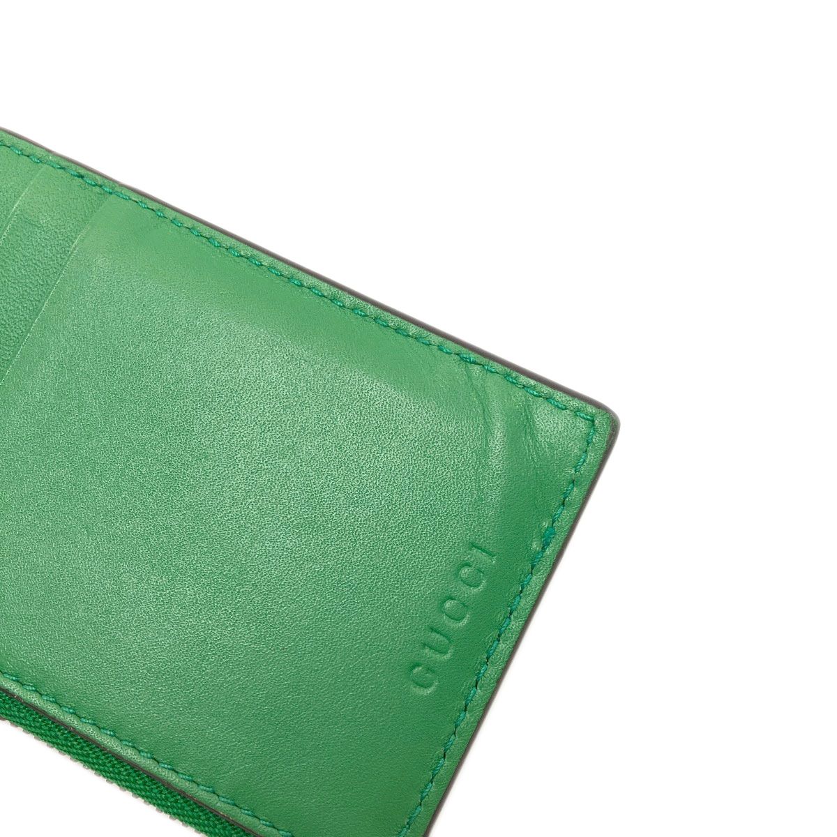Gucci Embossed Card Case Leather — view 8