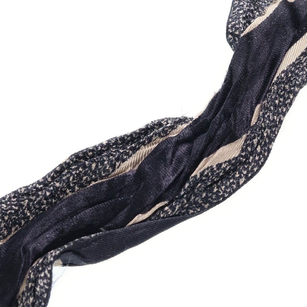Dior Oblique Mitzah Twilly Shawl Scarf Navy — view 4