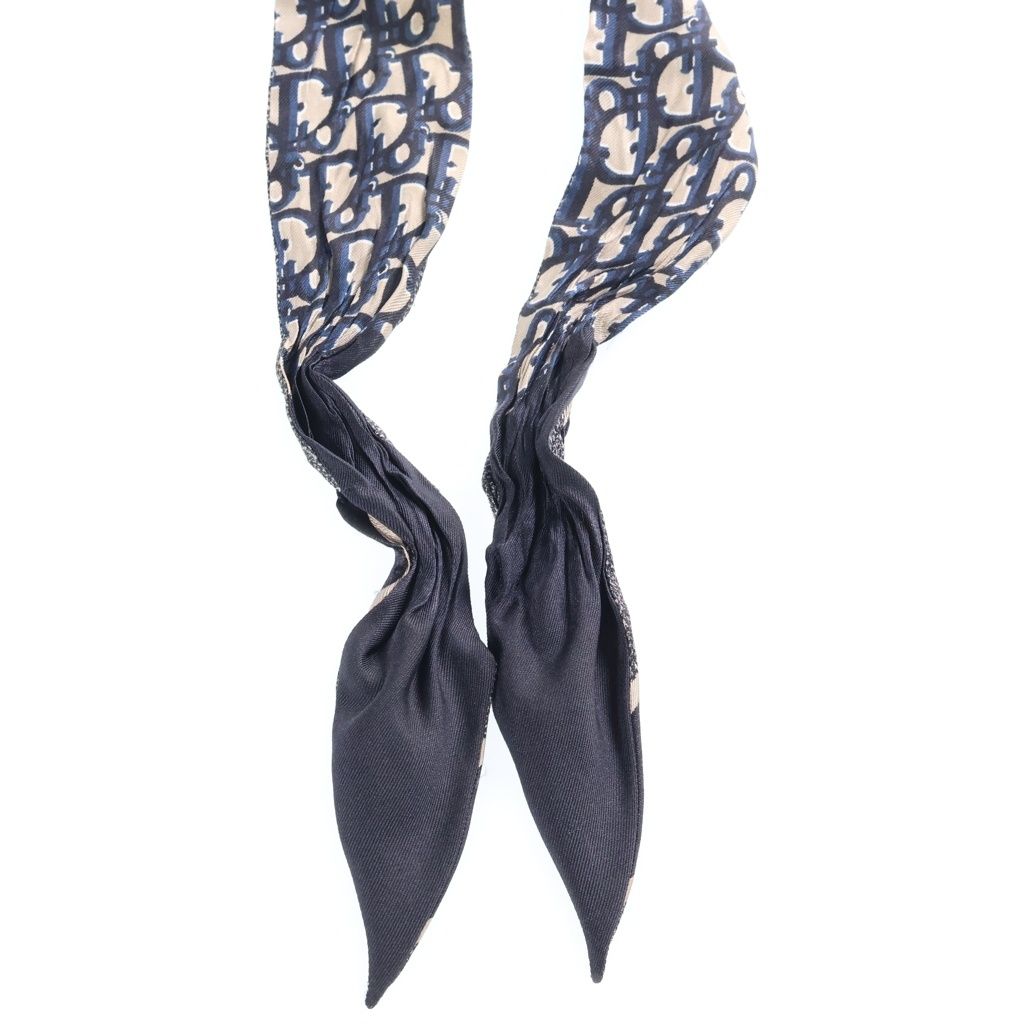 Dior Oblique Mitzah Twilly Shawl Scarf Navy — view 2