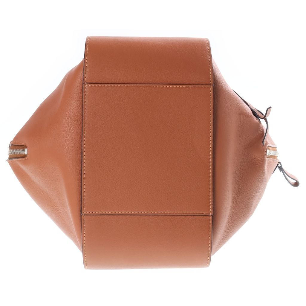 Loewe Hammock Small 2-Way Shoulder Bag Brown Leather Gold — view 4