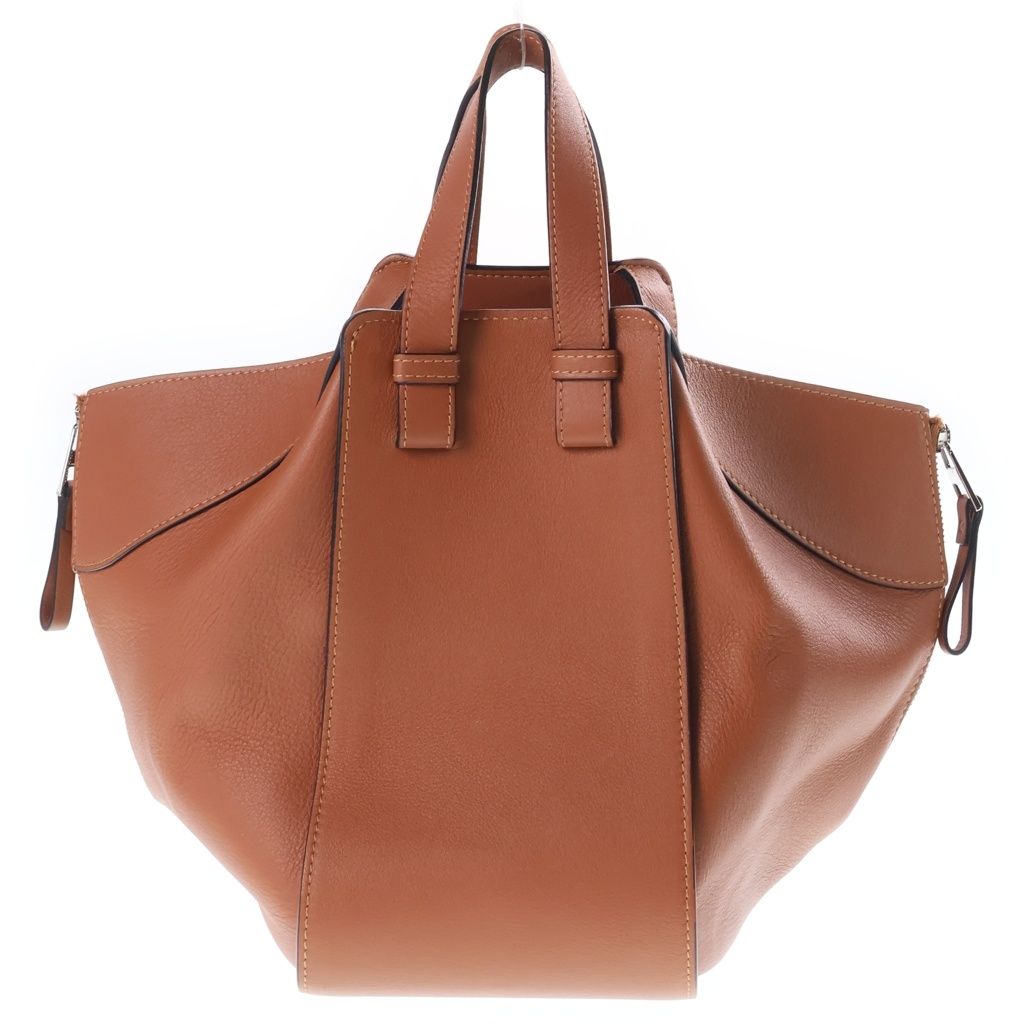 Loewe Hammock Small 2-Way Shoulder Bag Brown Leather Gold — view 2