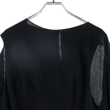 Chanel Cape Style Silk Top Black 40 — view 3