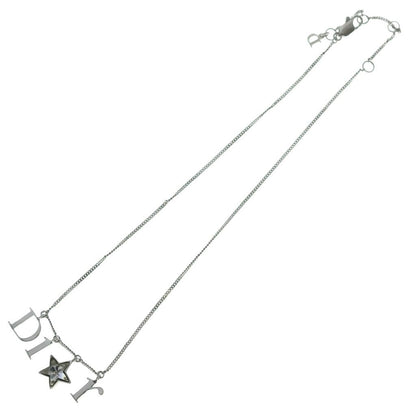Dior Logo Letter Star Bijou Pendant Chain Silver — view 2