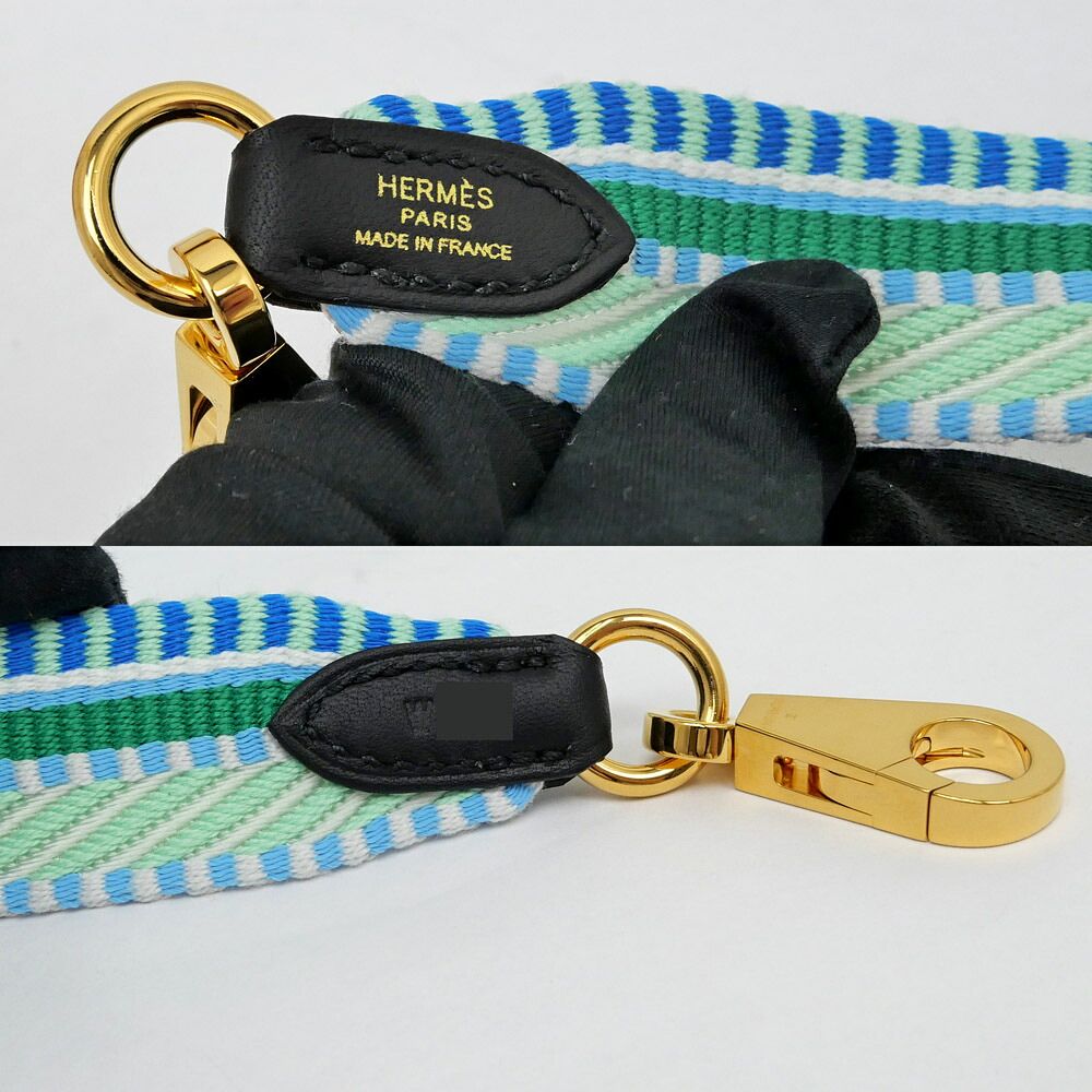 Hermes Bandouliere Sangle Caval 25 Vert Pale Fizz Shoulder Bag Strap — view 8