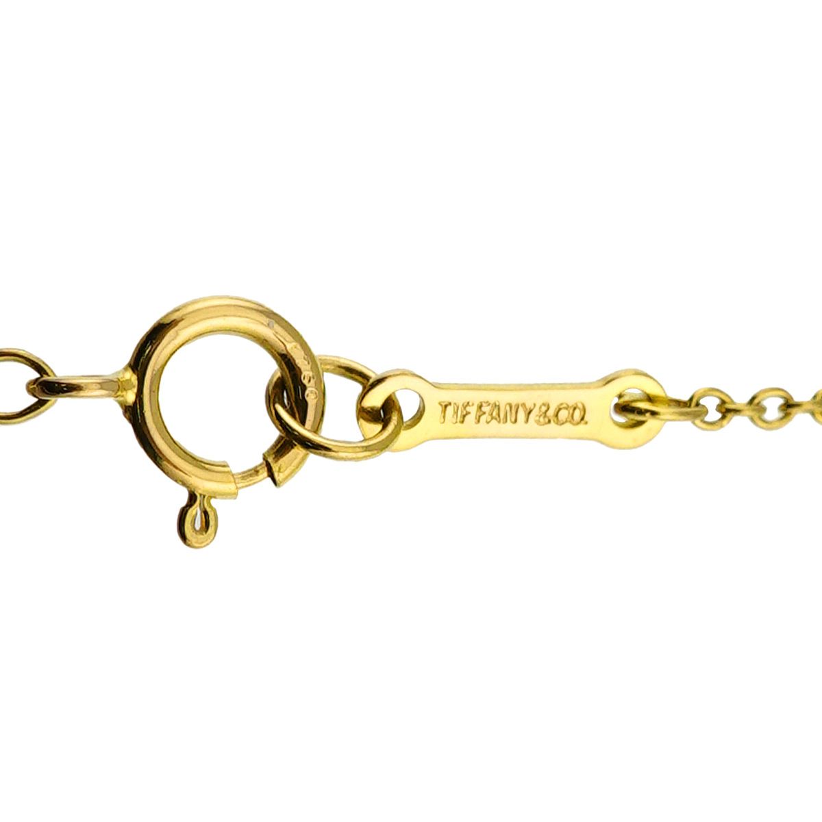 Tiffany & Co Crescent Moon Necklace 43 18k Yellow Gold — view 6