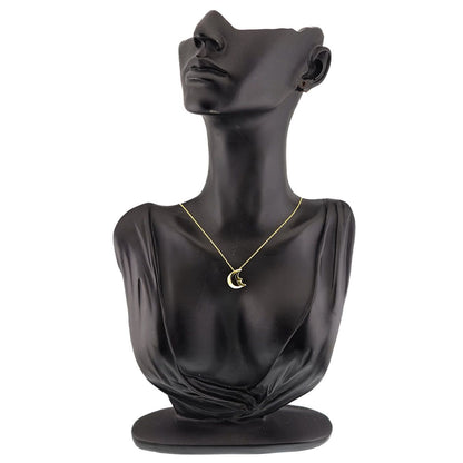 Tiffany & Co Crescent Moon Necklace 43 18k Yellow Gold — view 7