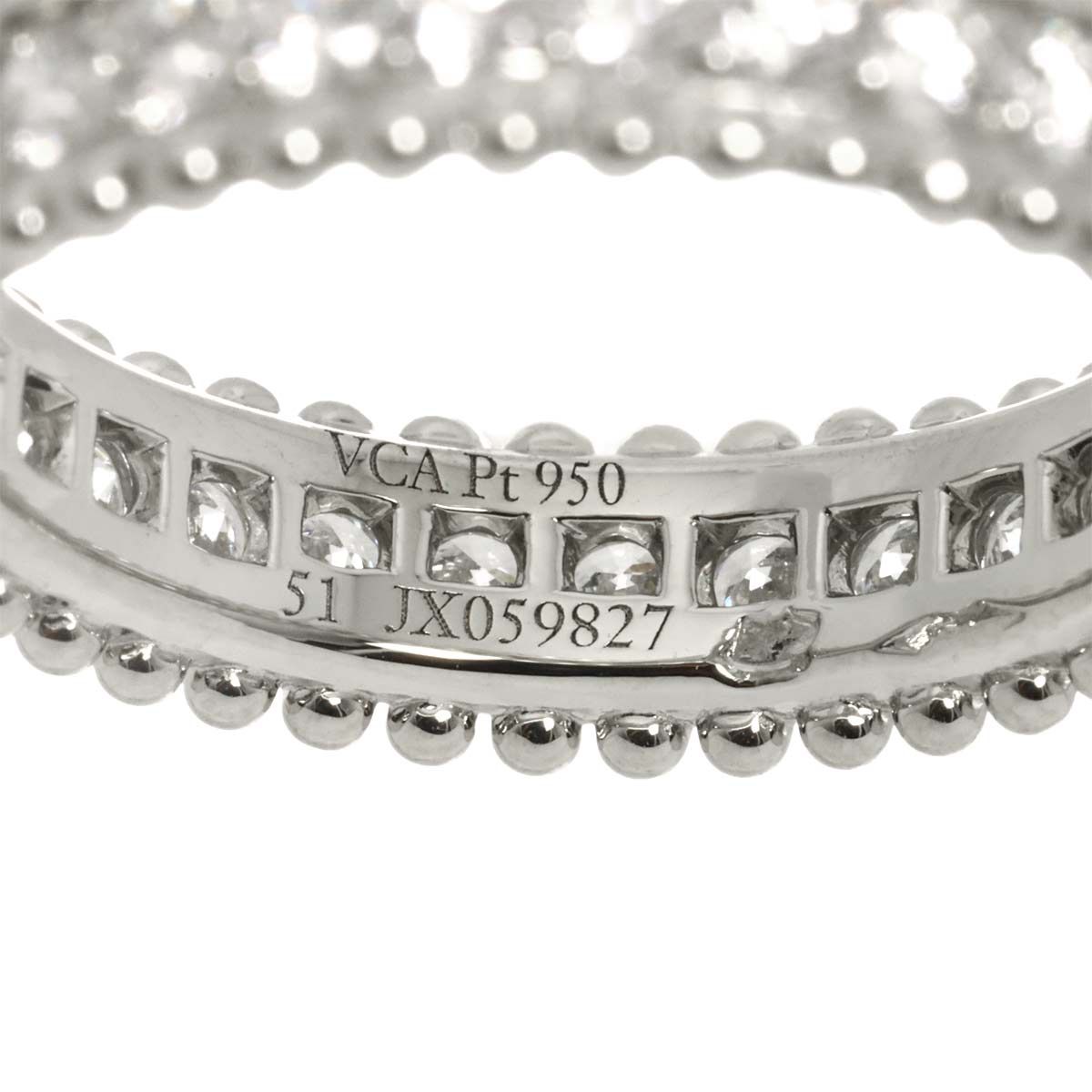 Van Cleef & Arpels Ester 51 Diamond Ring Platinum — view 4