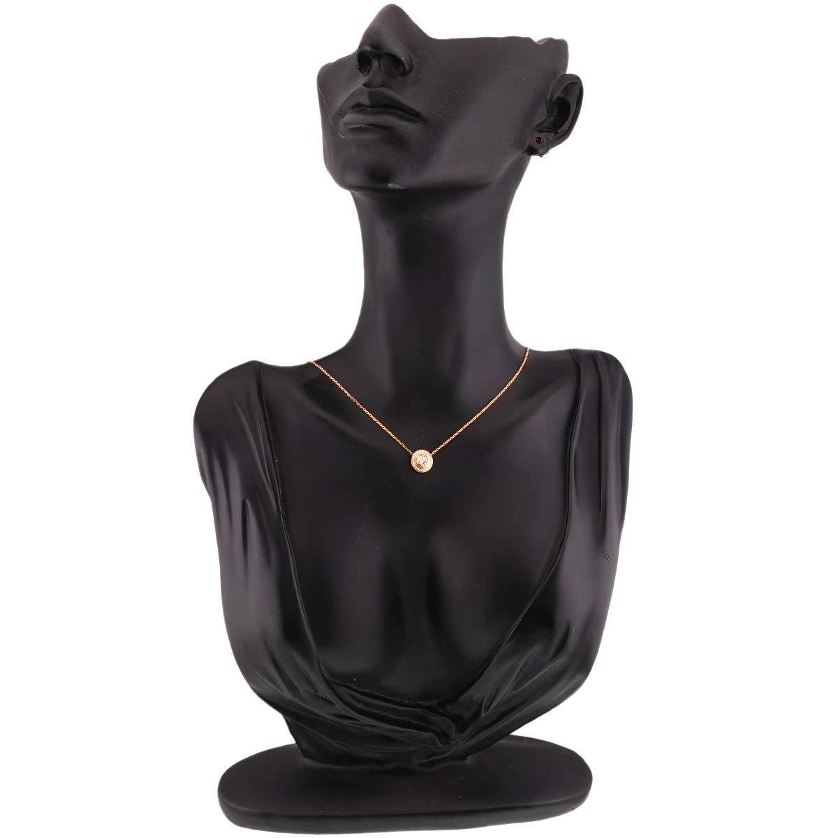 Cartier D'amour Pave Diamond Necklace 41 18k Pink Gold 750 Diamant D Amour — view 7