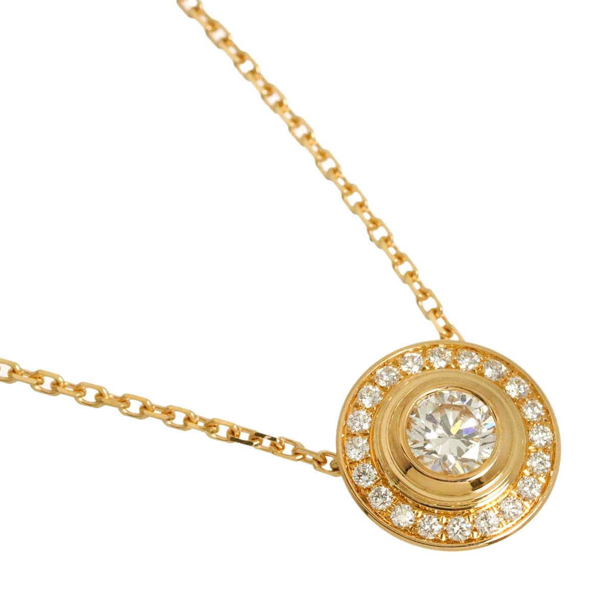 Cartier D'amour Pave Diamond Necklace 41 18k Pink Gold 750 Diamant D Amour — view 3