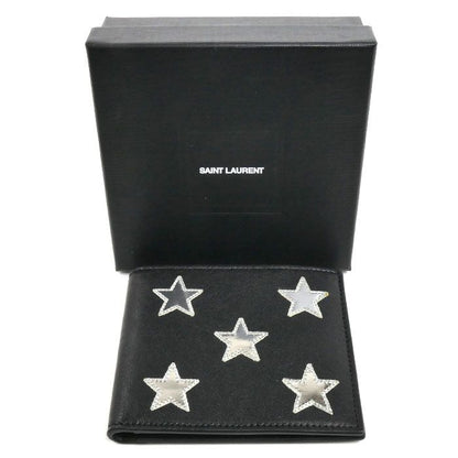 Saint Laurent Star Motif Bifold Wallet Black — view 8
