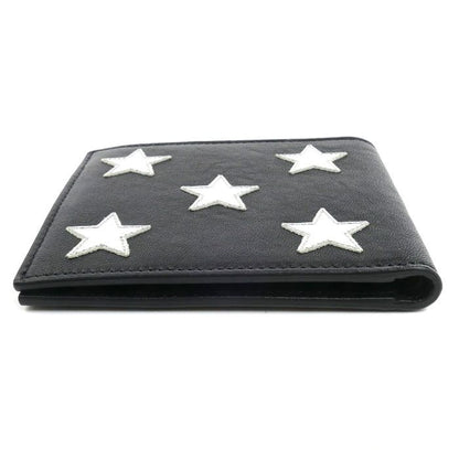 Saint Laurent Star Motif Bifold Wallet Black — view 3
