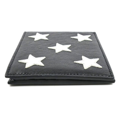 Saint Laurent Star Motif Bifold Wallet Black — view 4