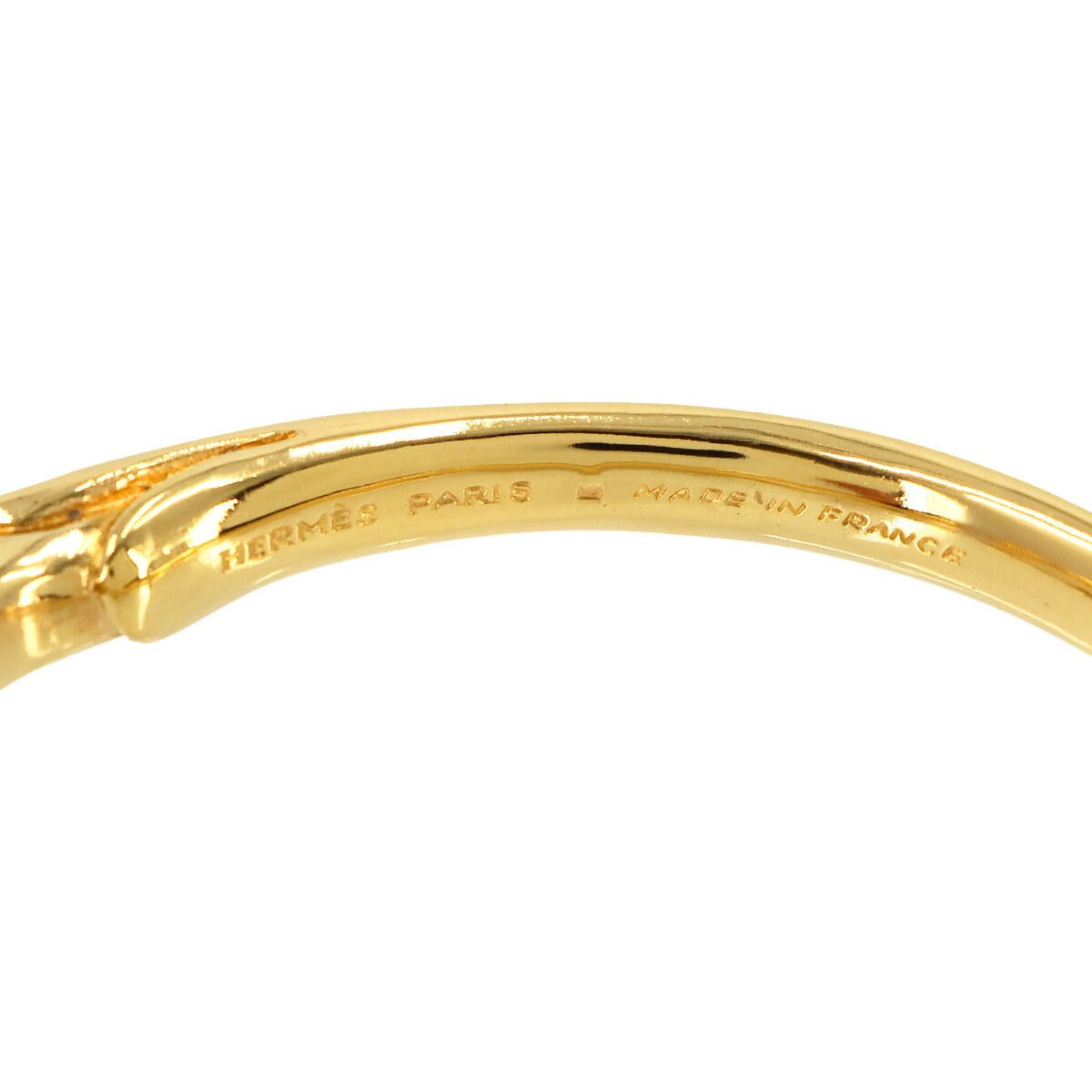 Hermes Cheval Horse Bangle Gold Bracelet — view 6