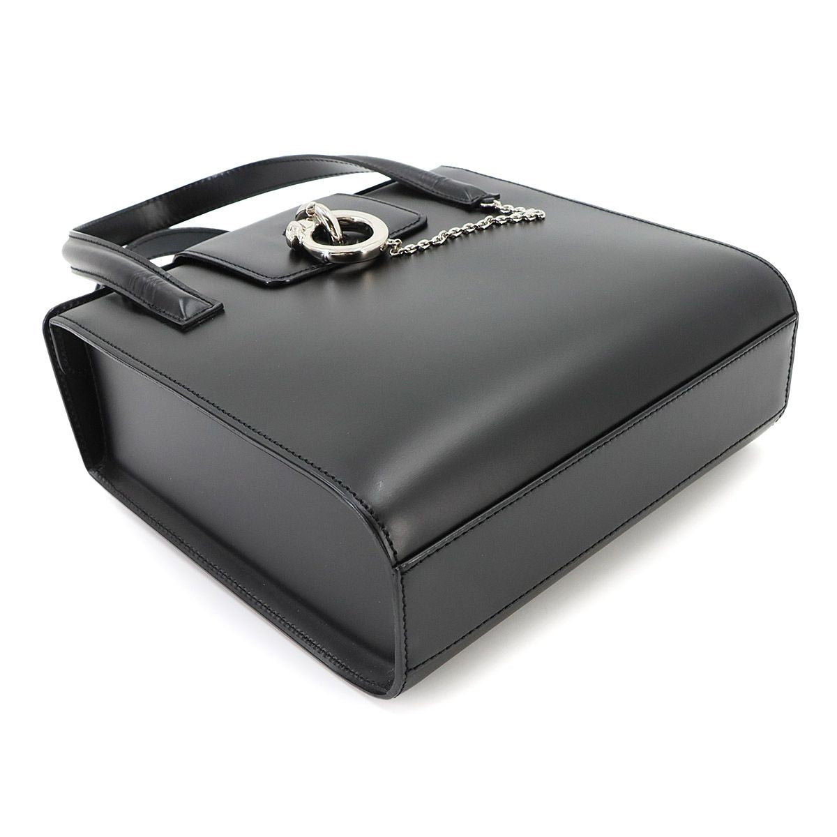 Cartier Panthere Hand Bag Leather Black Bag — view 5