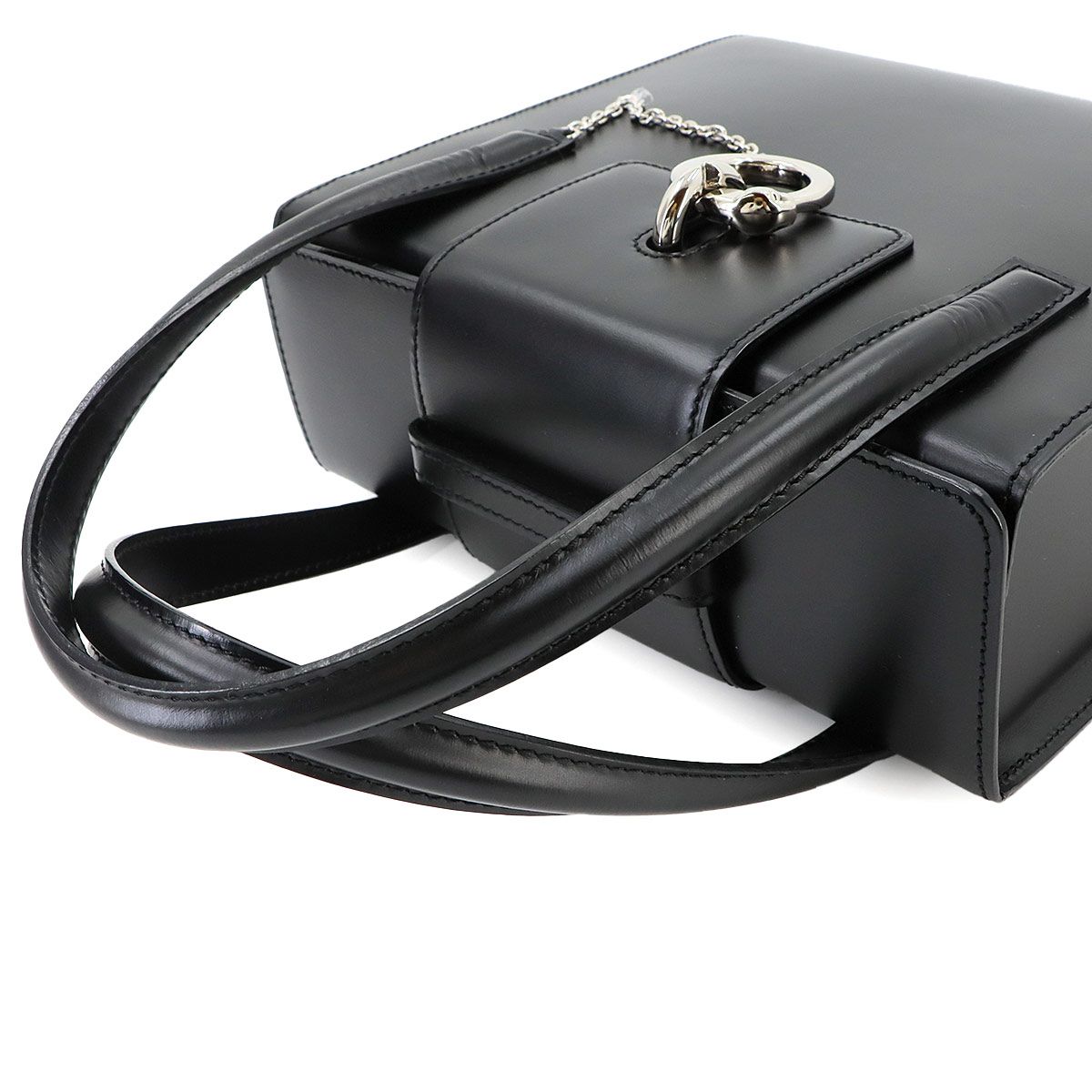 Cartier Panthere Hand Bag Leather Black Bag — view 6