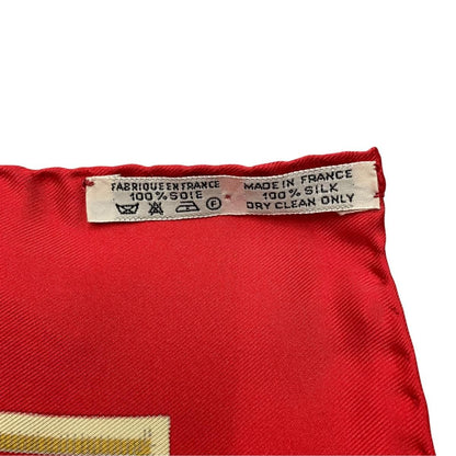 Hermes Scarf Unie Brodee Gray Cashmere Logo — view 7