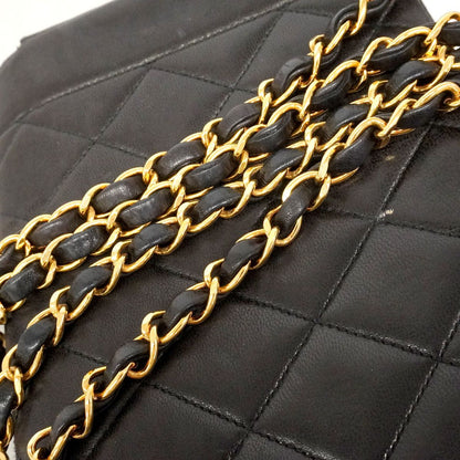 Chanel Shoulder Bag Diana Lambskin Black Gold — view 8