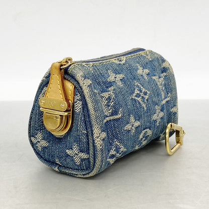 Louis Vuitton Pouch Monogram Denim Trousse Speedy PM Blue — view 2