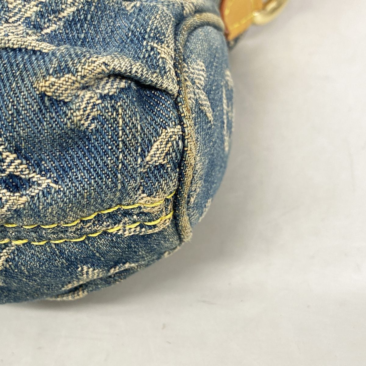 Louis Vuitton Handbag Monogram Denim Mini Pleaty Blue — view 6