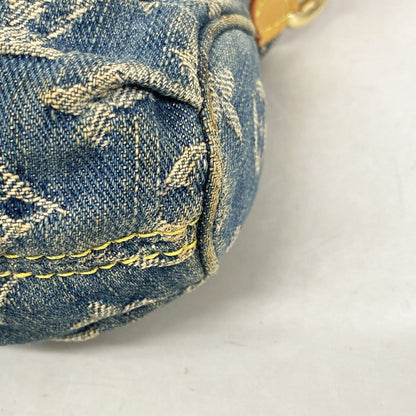 Louis Vuitton Handbag Monogram Denim Mini Pleaty Blue — view 6