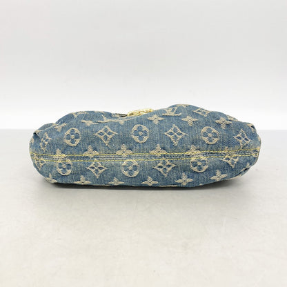 Louis Vuitton Handbag Monogram Denim Mini Pleaty Blue — view 3