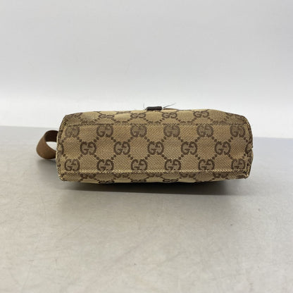 Gucci Waist Bag GG Canvas Brown Silver — view 3