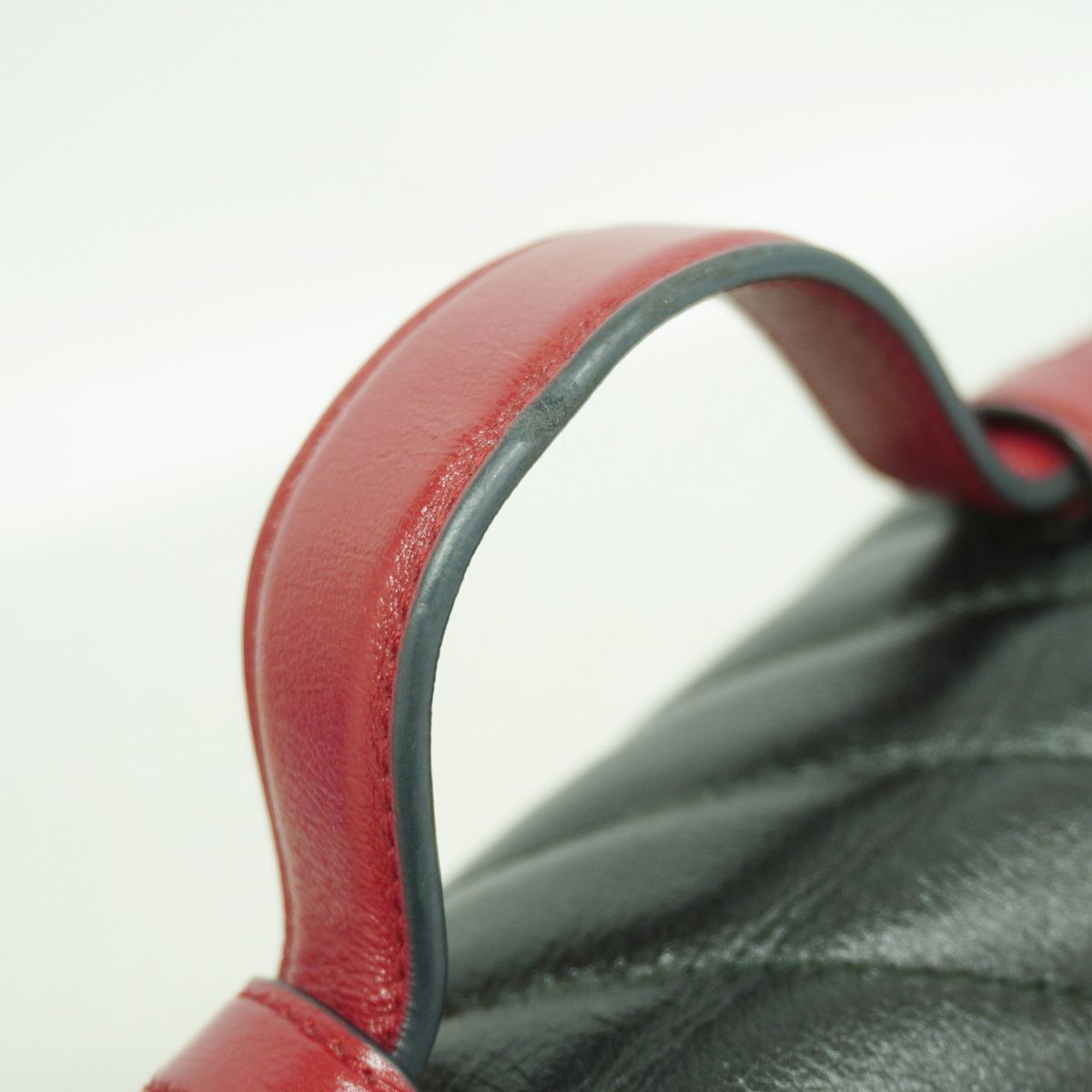 Gucci Handbag GG Marmont Leather Black Red Gold 2-Way Bag — view 8