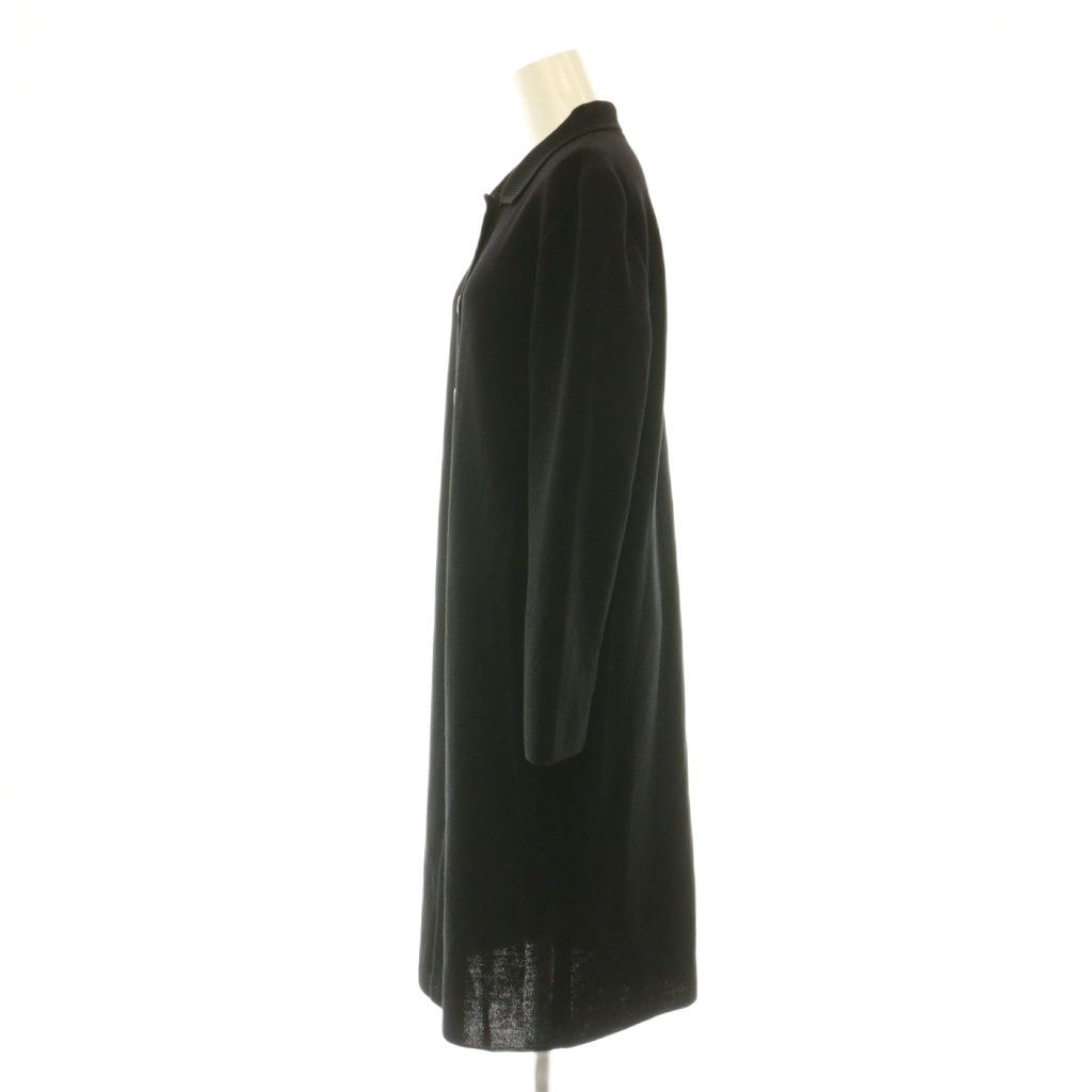 Saint Laurent Knit Coat Long Cardigan Wool Black ES M — view 3