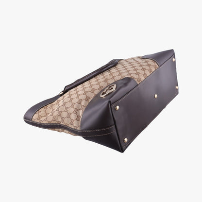 Gucci Lovely Brown Canvas Leather — view 5