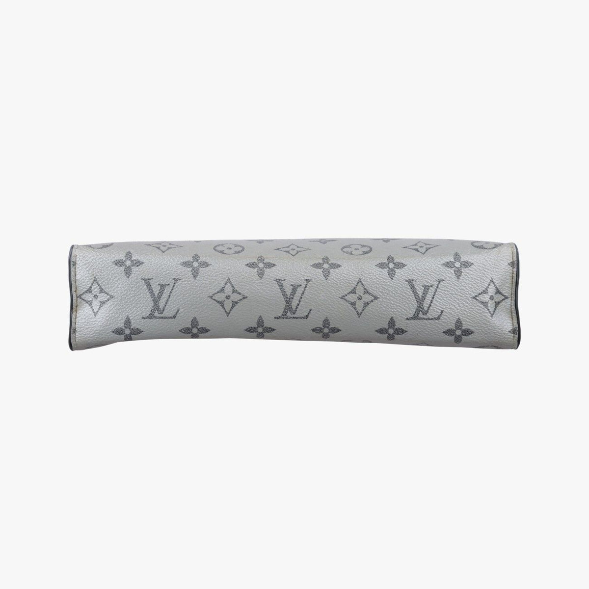 Louis Vuitton Pochette Voyage MM Black Silver Monogram Split Clutch — view 3