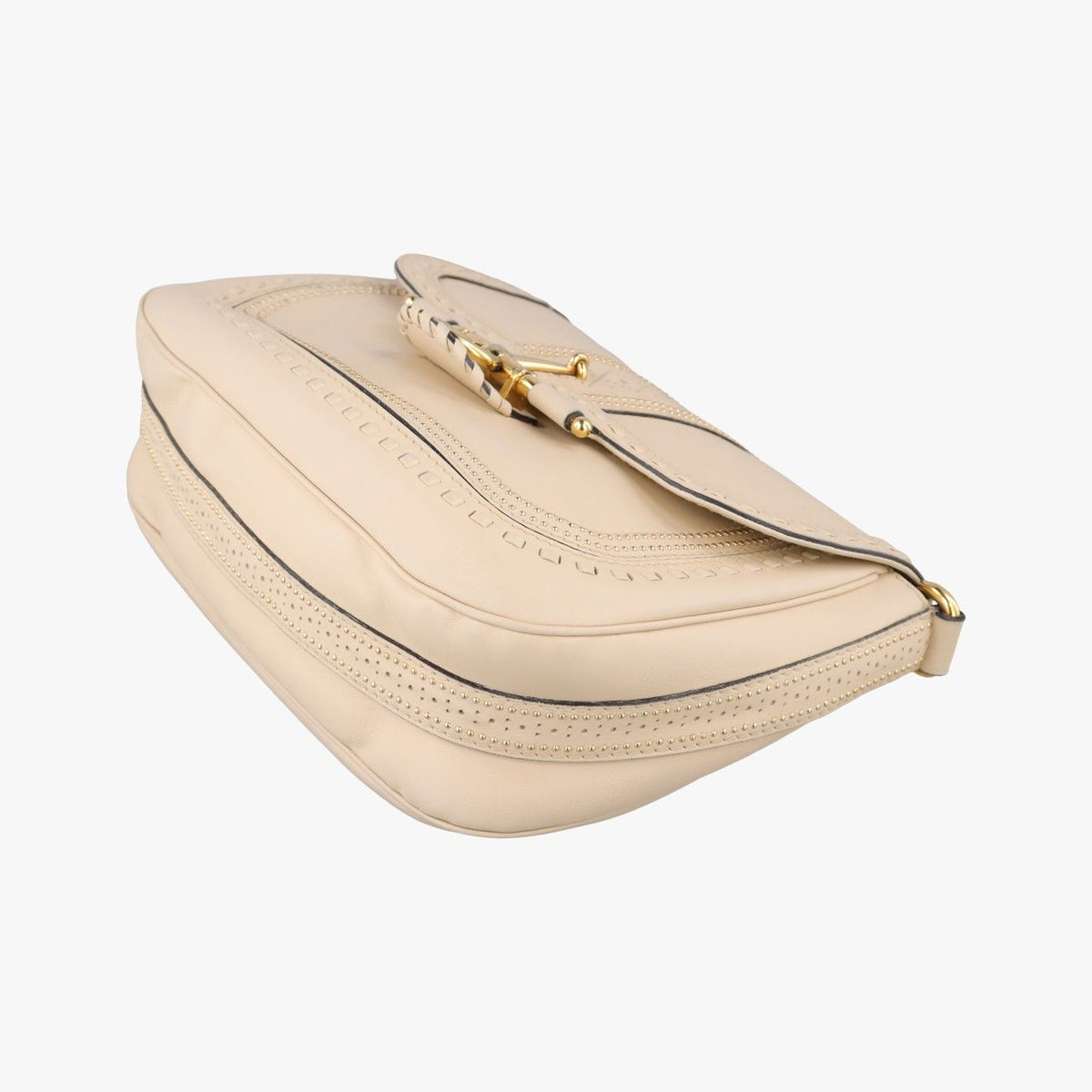 Gucci Snuffle Bit Beige Leather — view 4
