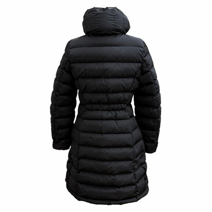 Moncler Flammette Logo Patch Hooded Zip UP Down Coat Black — view 4