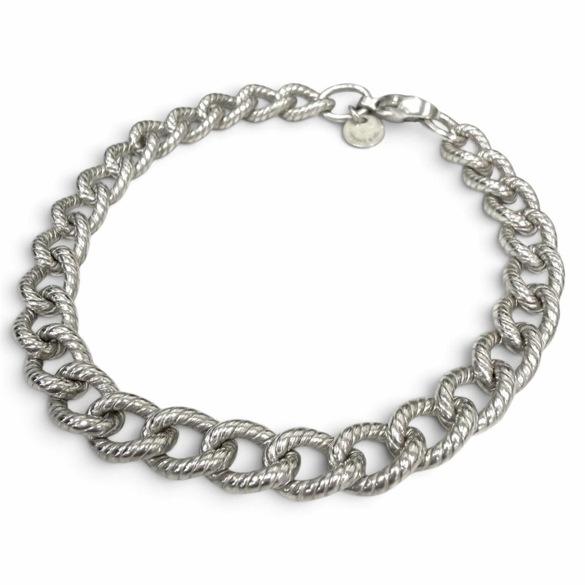 Tiffany & Co Vintage 925 Twisted Rope Bracelet Silver