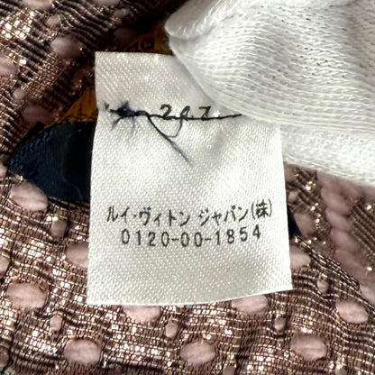 Louis Vuitton Logomania Scarf Shine Wool Silk Blend Rose Ballerine — view 8