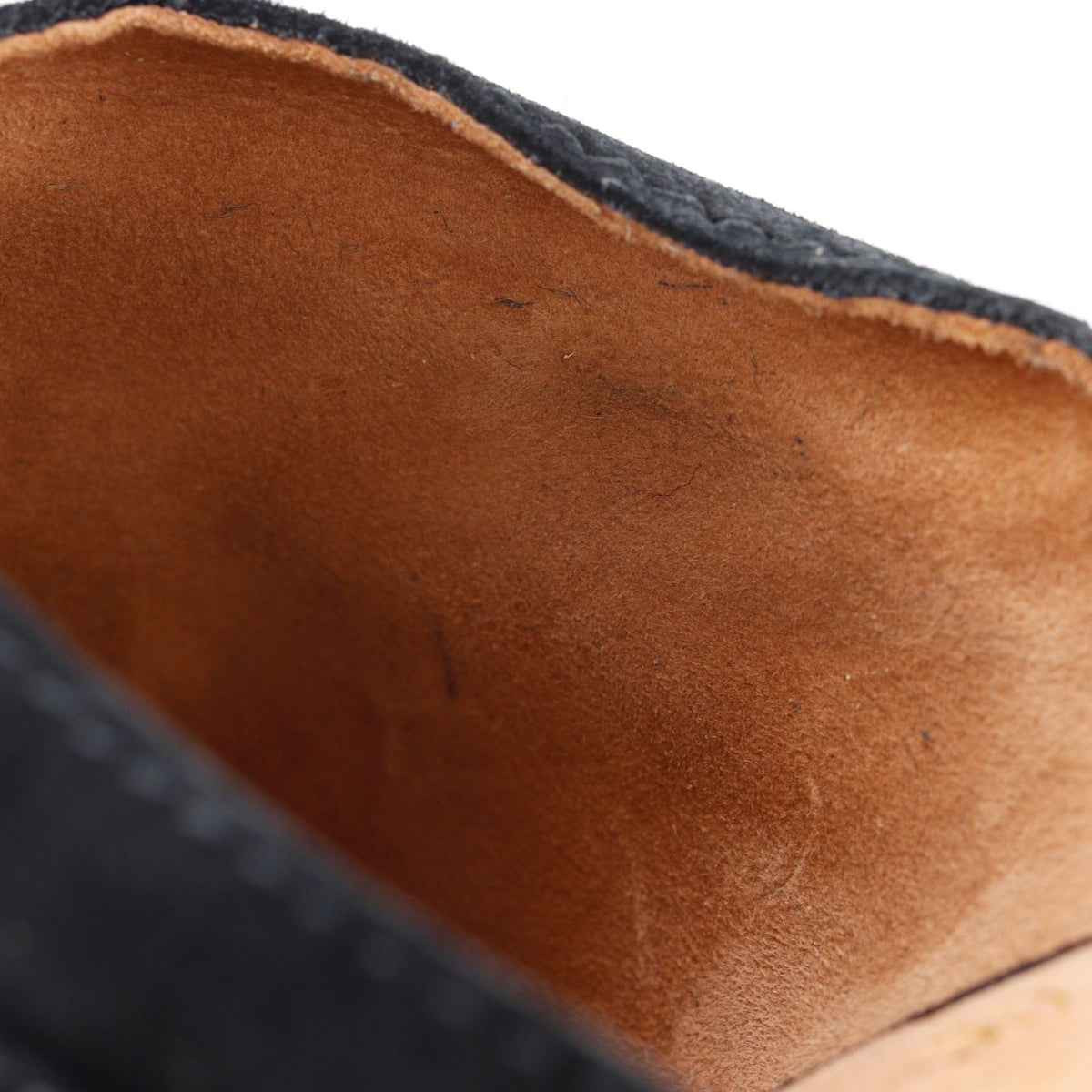 Chanel Clog Sandals Bijou Suede Wood Black — view 8