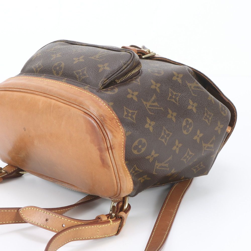 Louis Vuitton Monogram Montsouris MM Leather Backpack — view 5
