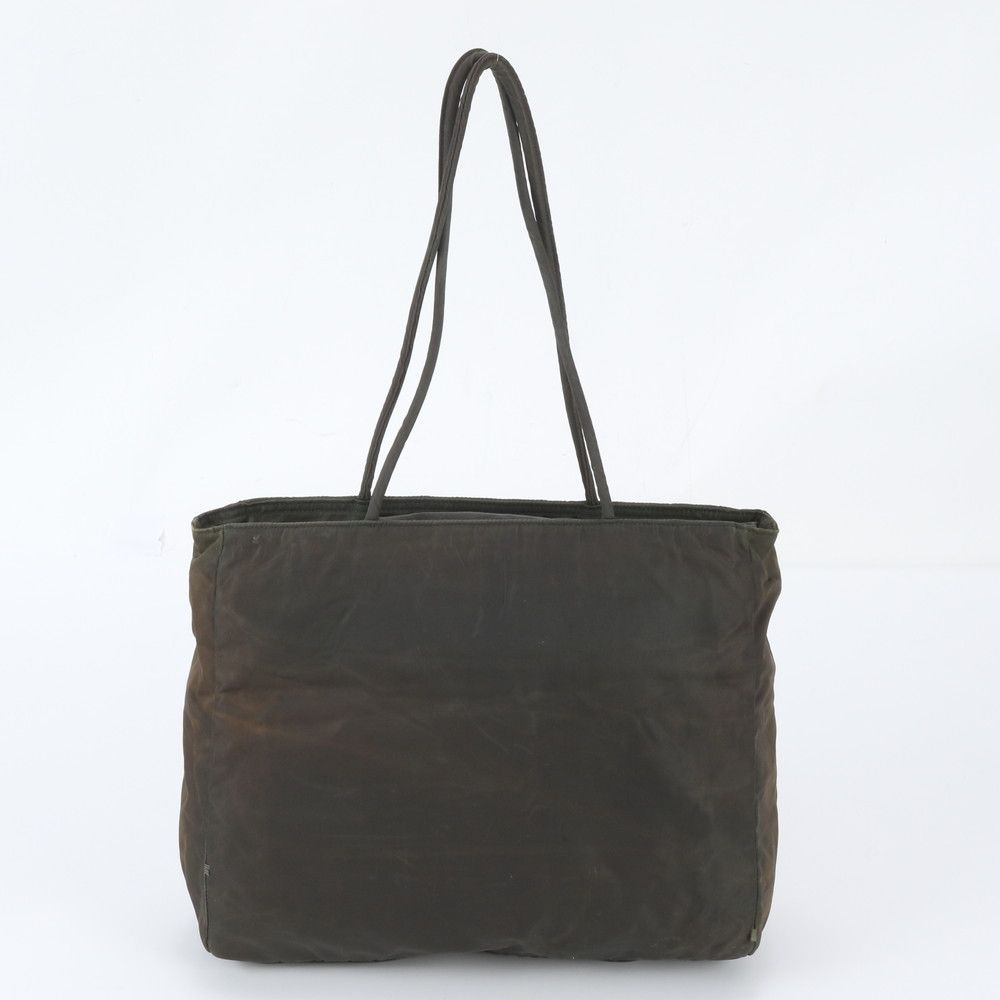 Prada White Tag Tessuto Nylon Triangle Logo Tote Bag Shoulder — view 3