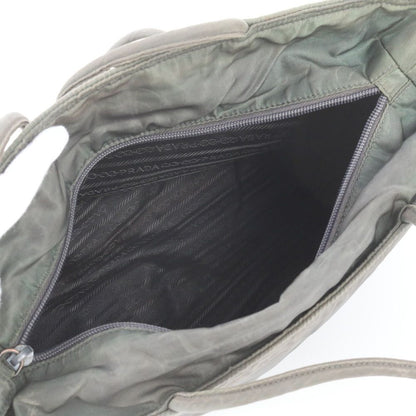 Prada White Tag Tessuto Nylon Triangle Logo Tote Bag Shoulder — view 7