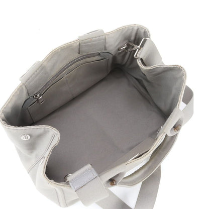 Prada White Tag Triangle Logo Canapa 2-Way Tote Bag Crossbody Shoulder — view 8