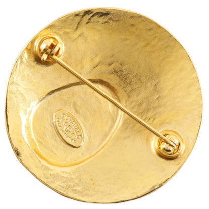 Chanel CC Logo Gold Plated Silver 98P Brooch — view 2