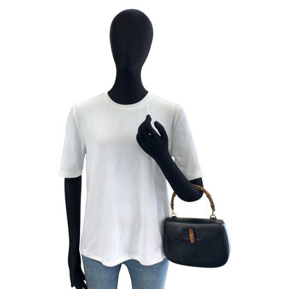 Gucci Bamboo Black Gold Leather 000 46 Handbag — view 7