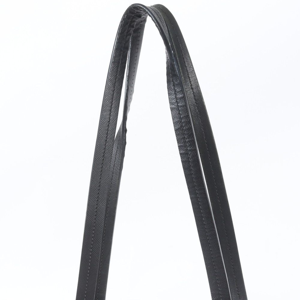 Prada Tessuto Nylon Leather Tote Bag Shoulder Hand Black — view 2