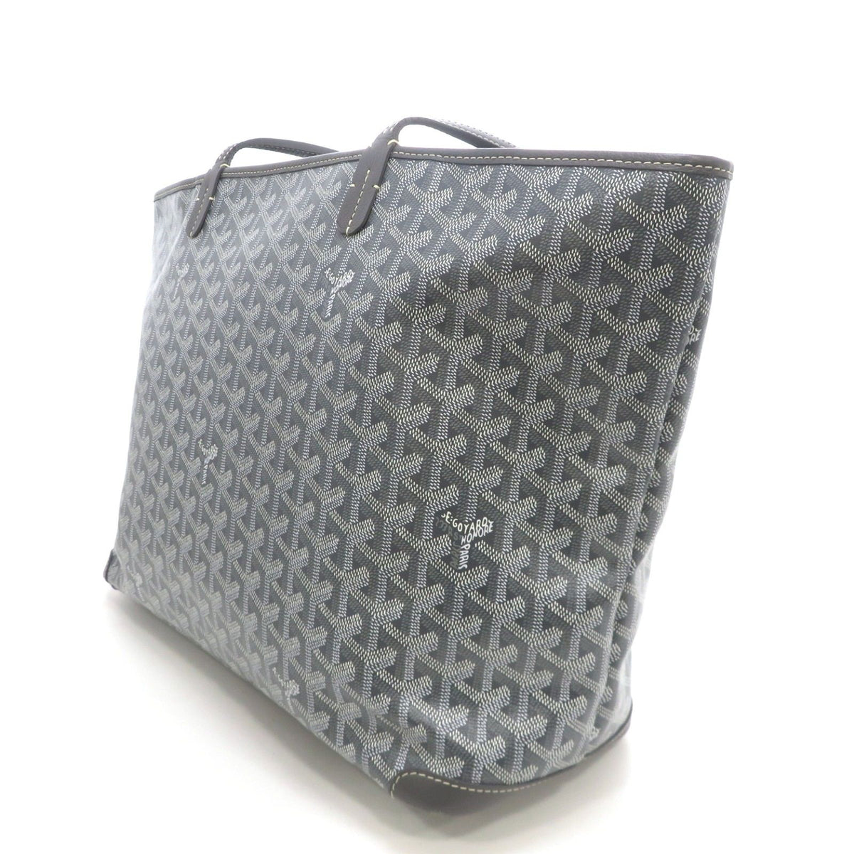 Goyard Artois MM Tote Bag Leather Gray — view 2