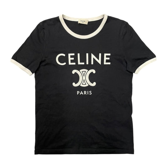 Celine T-Shirt Triomphe Printed Classic Cotton Jersey