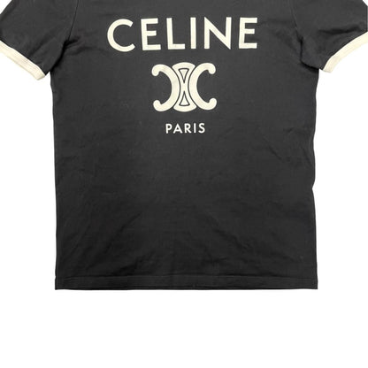 Celine T-Shirt Triomphe Printed Classic Cotton Jersey — view 4