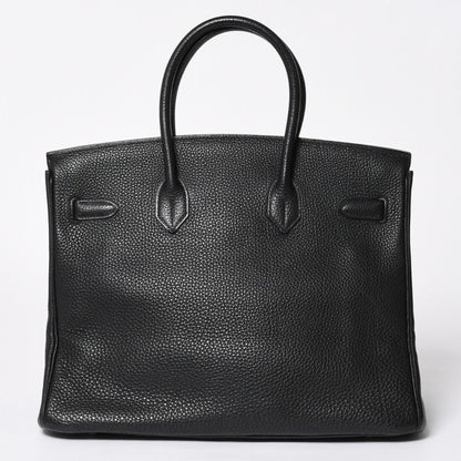 Hermes Birkin 35 Black Silver Togo Handbag — view 2