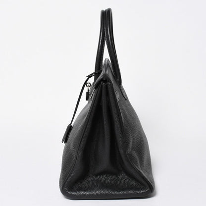 Hermes Birkin 35 Black Silver Togo Handbag — view 4