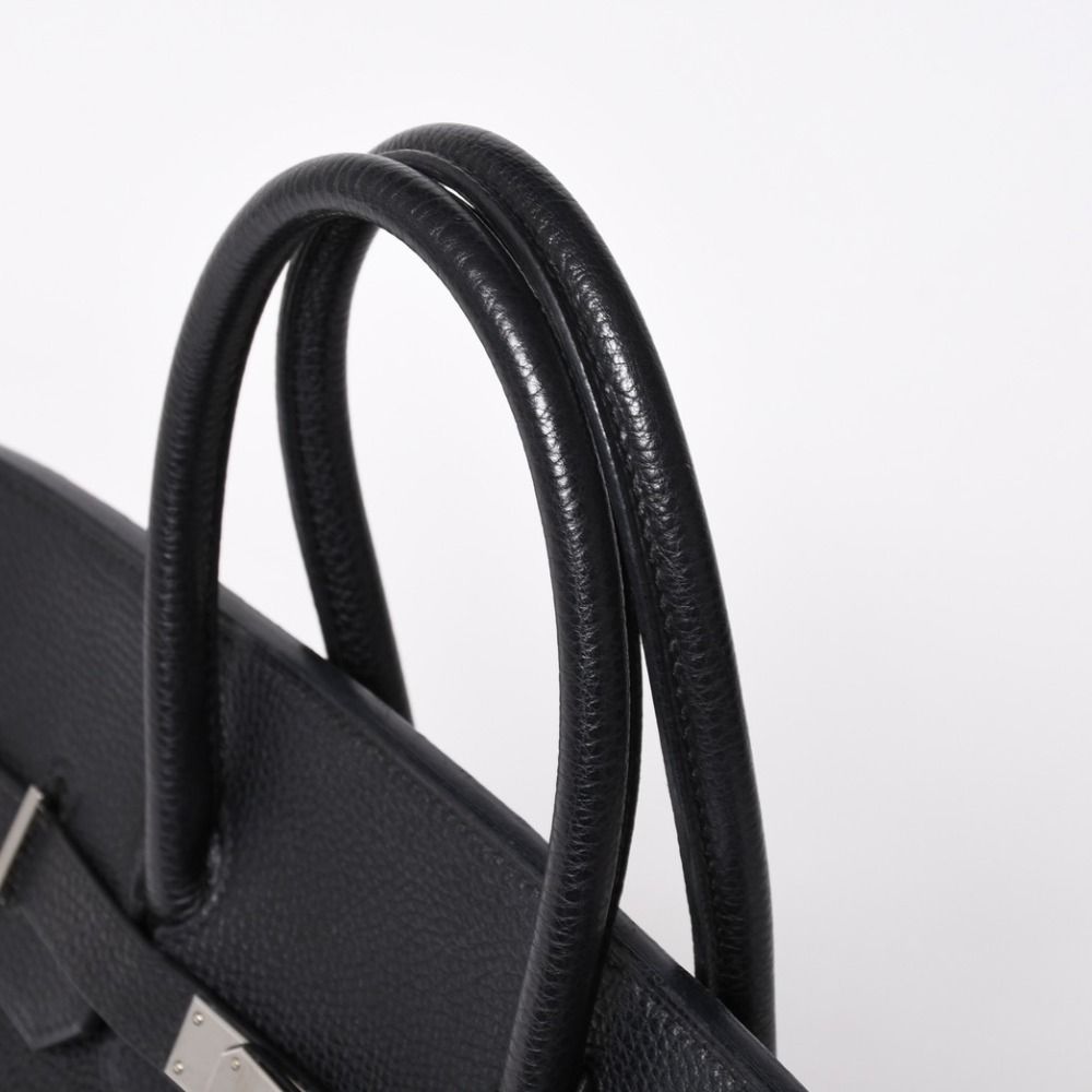 Hermes Birkin 35 Black Silver Togo Handbag — view 5